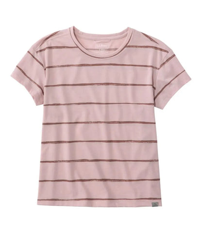 Women's Mountainside Crewneck Tee, Short-Sleeve Stripe