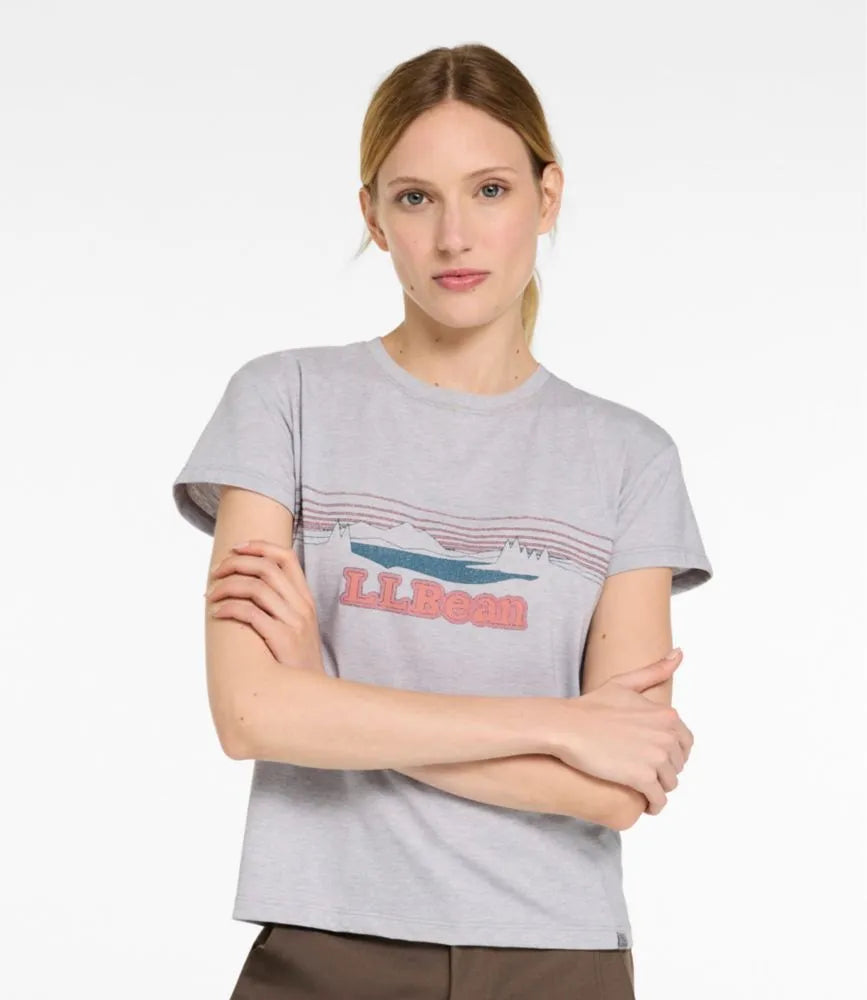 Women's Mountainside Crewneck Tee, Short-Sleeve Graphic