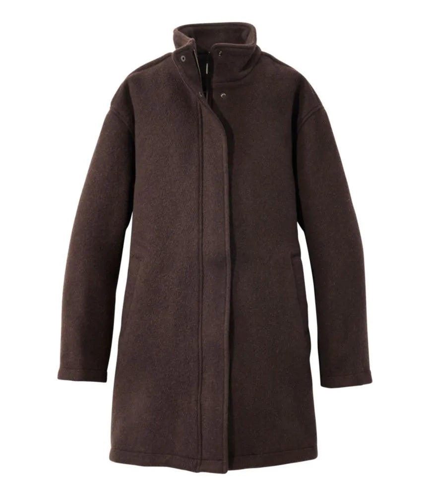 Women's Bean's Boiled Wool Coat