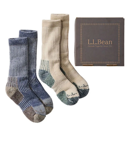 Adults' Bean Boot Socks Gift Set, 2-Pack