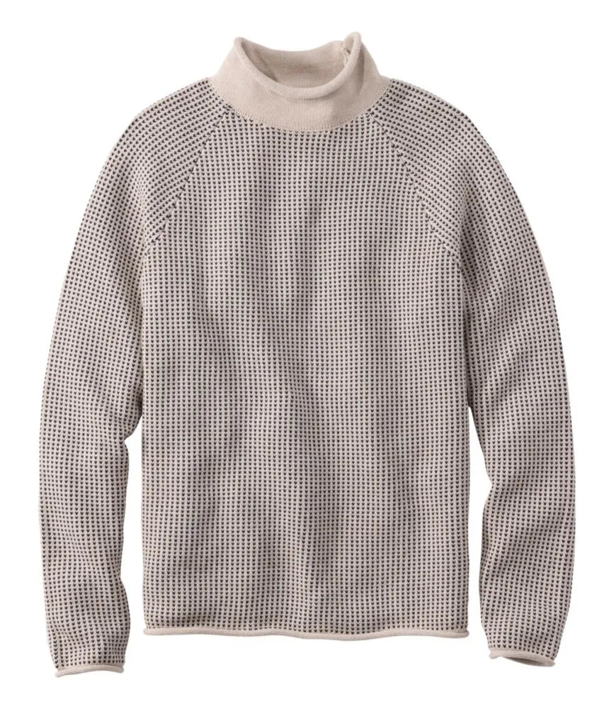Men's The Original Double L® Rollneck Sweater, Bird's-Eye