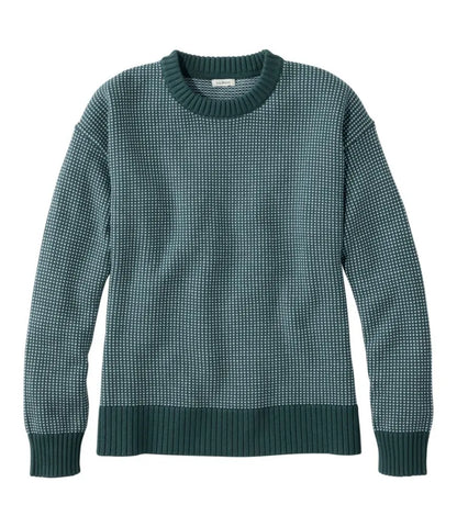 Women's The Original Double L® Sweater, Crewneck Bird's-Eye