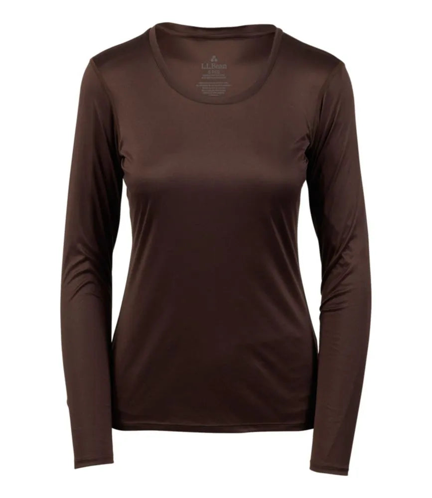 Women's L.L.Bean Synthetic Silk Base Layer Top, Long-Sleeve Scoopneck