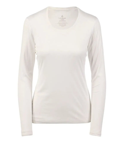 Women's L.L.Bean Synthetic Silk Base Layer Top, Long-Sleeve Scoopneck