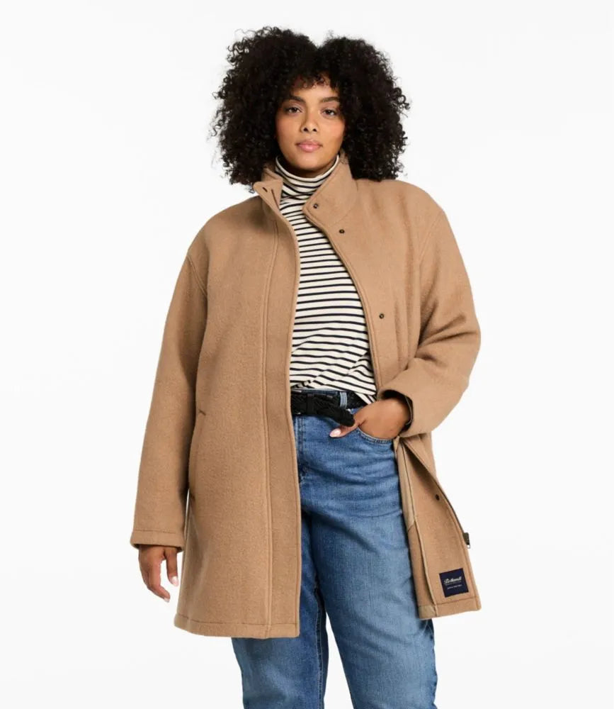 Women's Bean's Boiled Wool Coat