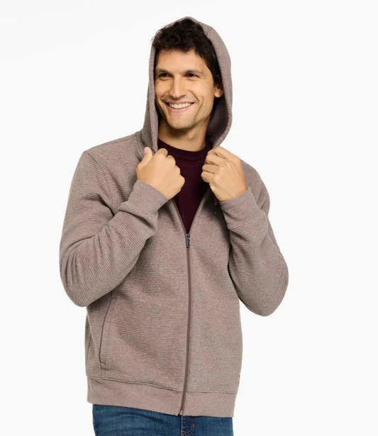 Men's Lakewashed Double-Knit Full-Zip Hoodie