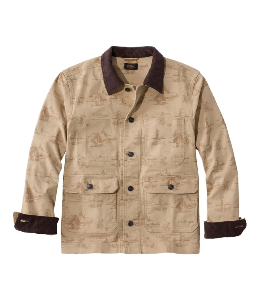 Men's Signature Double L® Denim Barn Coat, Print