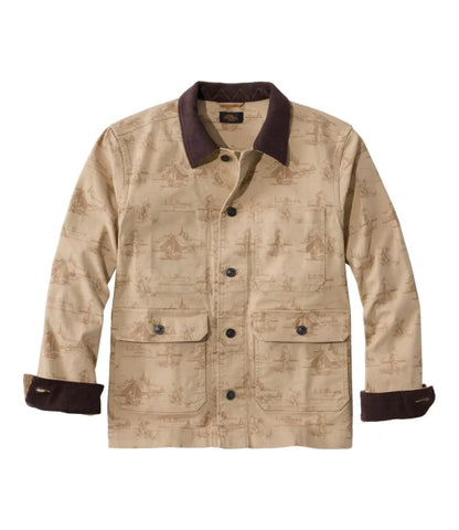 Men's Signature Double L® Denim Barn Coat, Print